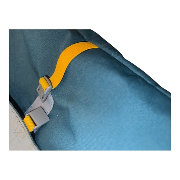 Cotopaxi Chuspa Teal/Gold Messenger Shoulder Travel Laptop Bag Tote 15L - Picture 10 of 17